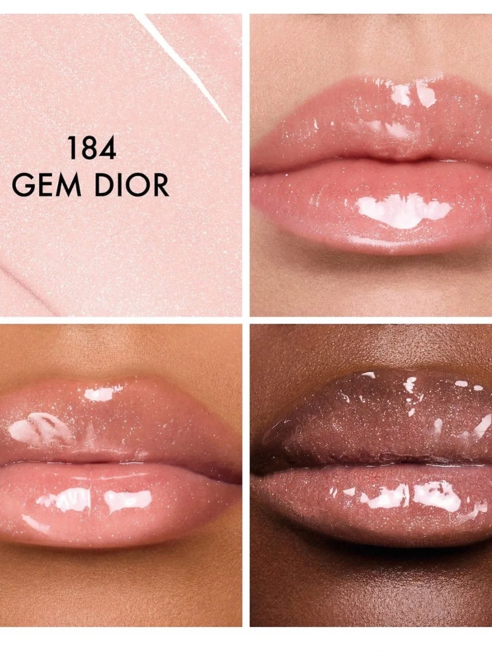 Dior Addict Lip Gloss Stick - 184 Gem Dior — Pale Pink